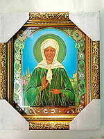 Ікона Свята Матрона 24,5*29,5 см Скло Дерево