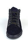 Акція сині замшеві черевики кросівки кеди зимове чоловіче взуття на хутрі Rosso Avangard Original Blu Vel, фото 5