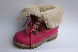 Зимові дитячі черевики на дівчинку, напівчоботи на хутрі, зимове дитяче взуття 18,5