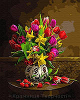 Картина по номерам Brushme 40х50 Тюльпаны и нарциссы (GX30142)