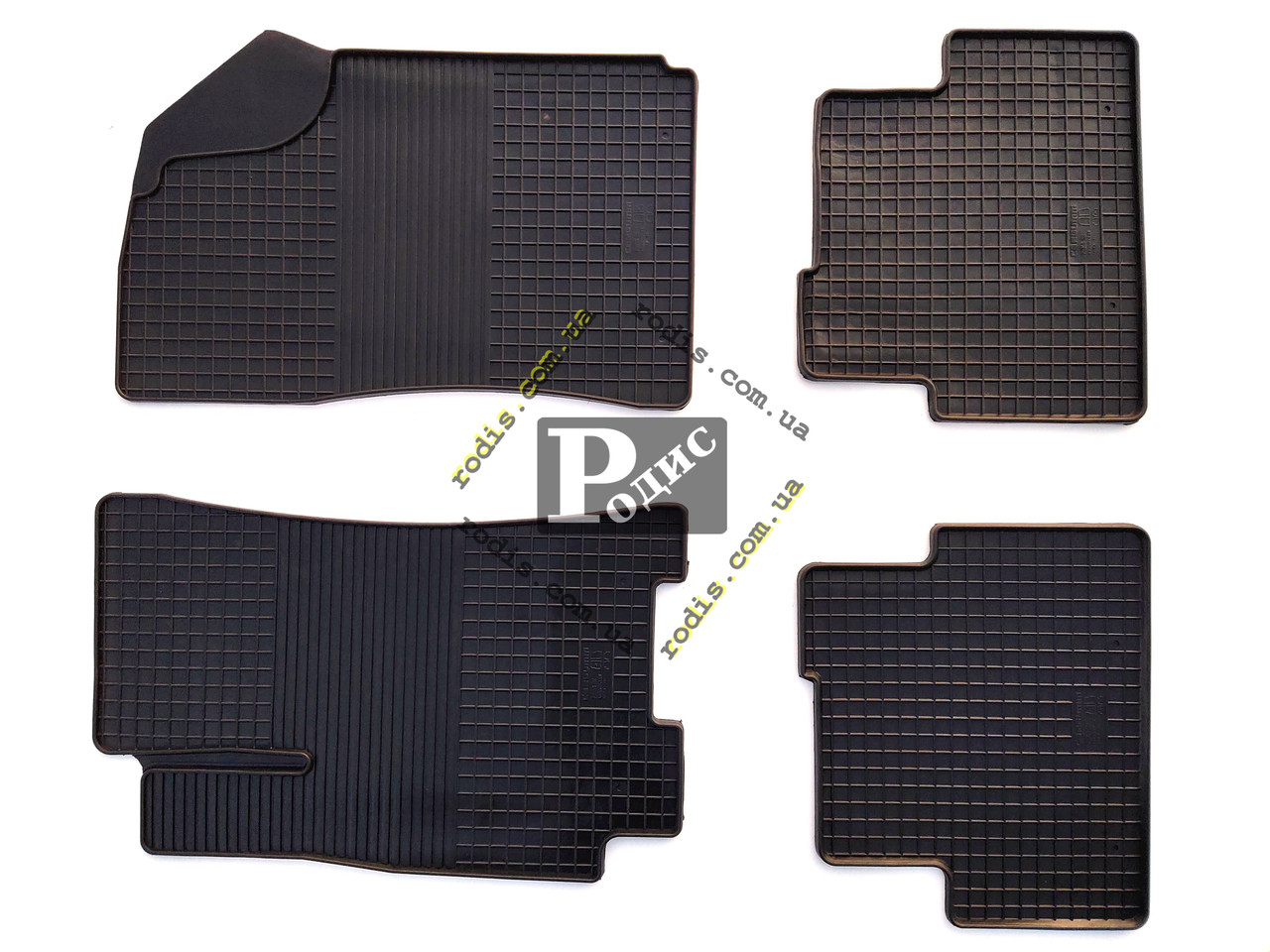 Гумові килимки (КЛІТКА) Daewoo Lanos 1997 -2017 (клітинка) (Харків)