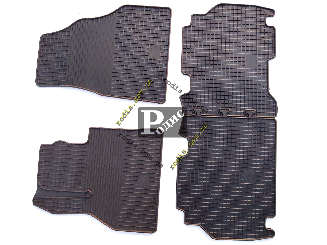 Гумові килимки Renault Kangoo 2008-н. в. / Mercedes Citan 2012-н. в. (клітка) (Харків)