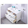 IKEA HEMNES/ODENSVIK Шафа під умивальник з раковиною, білий (499.031.06), фото 3
