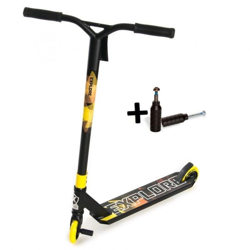 Самокат трюковий Explore Sterling SUPER 100 мм yellow, фото 1