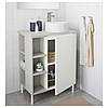 IKEA LILLANGEN/VISKAN/GUTVIKEN Шафа під умивальник з раковиною, білий, сірий (691.881.27), фото 3