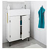 IKEA SILVERAN Шафа для раковини з дверцятами, білий (702.679.82), фото 3