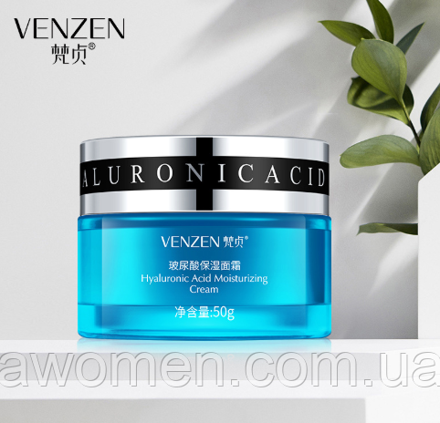 Зволожувальний крем Venzen HA Hyaluronic Acid Cream з гіалуроновою кислотою 50 g