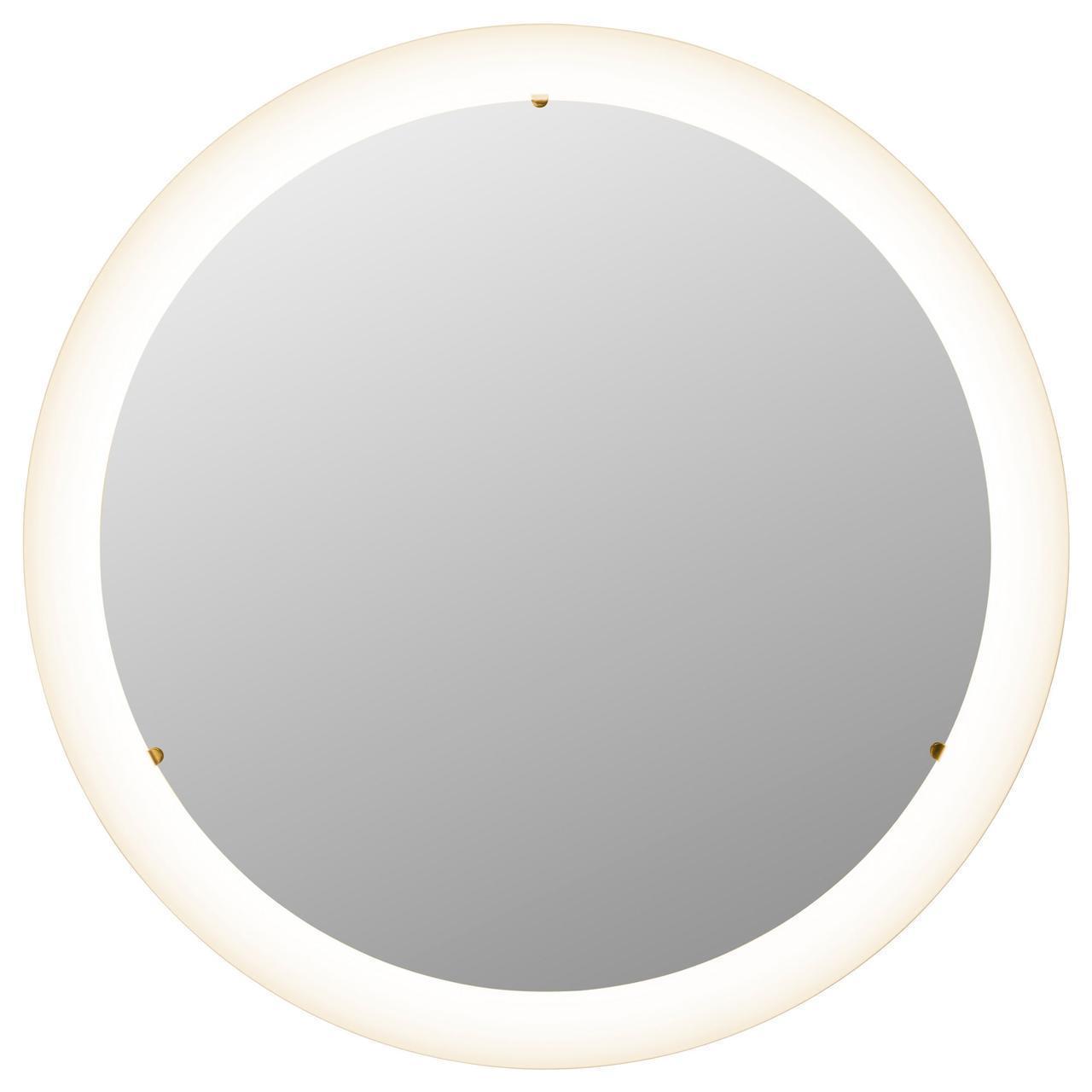 IKEA STORJORM Дзеркало з підсвіткою, білий (502.481.26)