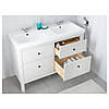 IKEA HEMNES/ODENSVIK Шафа під умивальник з раковиною з 4 ящиками, білий (791.195.72), фото 3