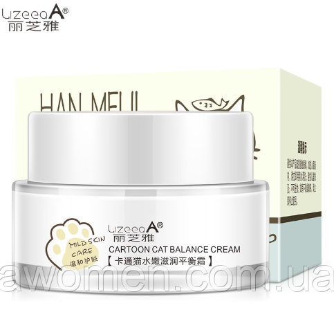 Зволожувальний крем для обличчя LizeeaA Cartoon Cat Balance cream 50 g