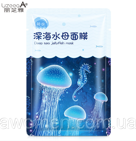 Маска для обличчя LizeeaA Deep Sea Jellyfish Moisturizing mask з екстрактом медузи 25 g