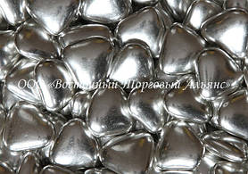 Декоративні перлини — Серця срібні 1 кг