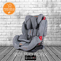 COLETTO SPORTIVO ISOFIX 2019 автокрісло групи 1-2-3 (9-36 kg) Black Чорний Сірий