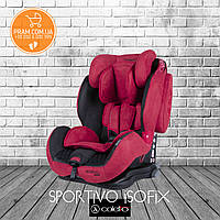 COLETTO SPORTIVO ISOFIX 2019 автокрісло групи 1-2-3 (9-36 kg) Black Чорний Червоний