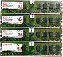 Комплект оперативной памяти Komputer Bay DDR2 8Gb (4*2Gb) 800MHz PC2 6400U 2R8 CL6 Б/У