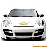 Авто значок з крилами наклейка крила ангела на машину авто наклейки на кузов бампер скло двері капот крила багажник, фото 4