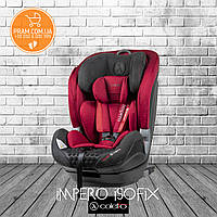 COLETTO IMPERO ISOFIX 2019 автокрісло групи 1-2-3 (9-36 kg) Black Чорний Червоний