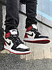 Кросівки Nike Air Jordan 1 Retro High OG Black Toe, фото 7