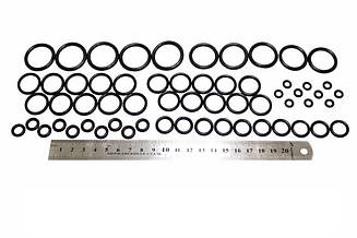 Набір механіка маслобензостійких гумових кілець №1 (60штук) (D=5мм - D=25мм) арт.2705