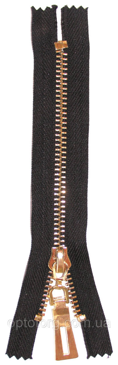 Блискавка Золото Тип 8 металева кишенькова 18см