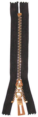 Блискавка Золото Тип 8 металева кишенькова 18см, фото 1