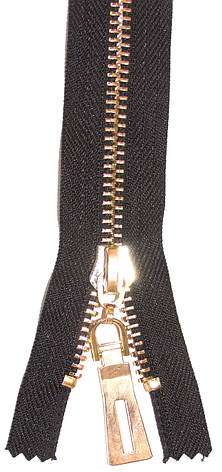 Блискавка Золото Тип 8 металева кишенькова 18см, фото 3