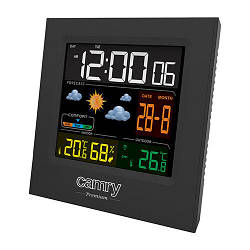 Годинник-метеостанція портативна Camry CR 1166, чорний