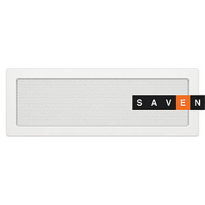 Вентиляційна решітка для каміна SAVEN 17х49 біла