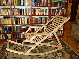 Шезонг-трансформер 3в1. Лежак+крісло качалка з БУКА