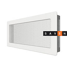 Вентиляційна решітка для каміна SAVEN 17х37 біла, фото 3