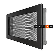 Вентиляційна решітка для каміна SAVEN 17х30 чорна, фото 3