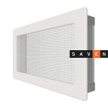 Вентиляційна решітка для каміна SAVEN 17х30 біла, фото 3