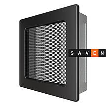 Вентиляційна решітка для каміна SAVEN 17х17 чорна, фото 3