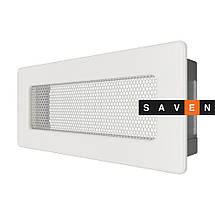 Вентиляційна решітка для каміна SAVEN 11х24 біла, фото 3