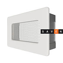 Вентиляційна решітка для каміна SAVEN 11х17 біла, фото 3