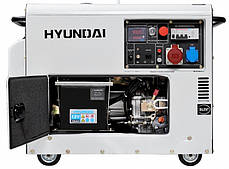 Генератор дизельний Hyundai DHY 8500SE-3, фото 3