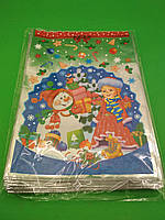 Новогодняя Упаковка (20*30) №04 Снегурочка и снеговик (100 шт)пакет