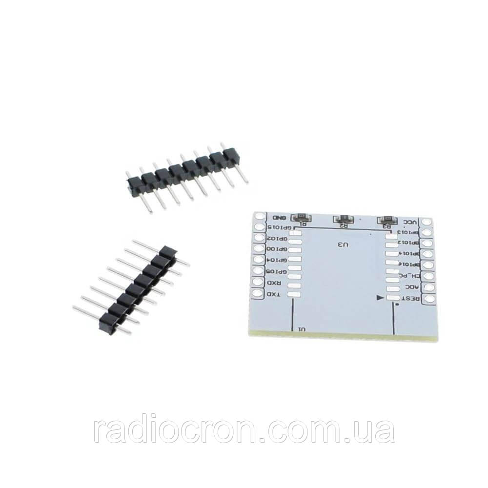 Адаптер для Wi-Fi модулей ESP8266 (ESP-07, ESP-08, ESP-12E, ESP-12F), фото 1