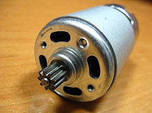 Двигун акумуляторного шурупокрута 14,4 В шестерня 8 мм 9 зубів, фото 2