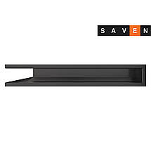 Вентиляційна решітка для каміна кутова ліва SAVEN Loft Angle 90х600х800 графітова, фото 3