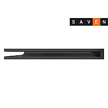 Вентиляційна решітка для каміна кутова ліва SAVEN Loft Angle 60х600х800 графітова, фото 3