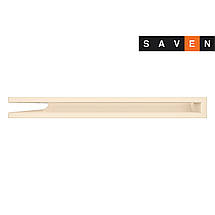 Вентиляційна решітка для каміна кутова ліва SAVEN Loft Angle 60х600х800 кремова, фото 3