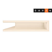 Вентиляційна решітка для каміна кутова ліва SAVEN Loft Angle 90х400х600 кремова, фото 4
