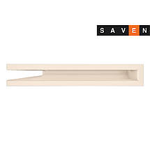 Вентиляційна решітка для каміна кутова ліва SAVEN Loft Angle 60х400х600 кремова, фото 3