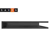 Вентиляційна решітка для каміна кутова права SAVEN Loft Angle 90х800х600 графітова, фото 3