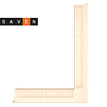 Вентиляційна решітка для каміна кутова права SAVEN Loft Angle 90х800х600 кремова, фото 4