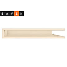 Вентиляційна решітка для каміна кутова права SAVEN Loft Angle 90х800х600 кремова, фото 3