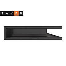 Вентиляційна решітка для каміна кутова права SAVEN Loft Angle 90х600х400 графітова, фото 3
