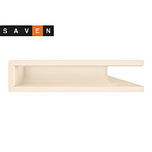 Вентиляційна решітка для каміна кутова права SAVEN Loft Angle 90х600х400 кремова, фото 3