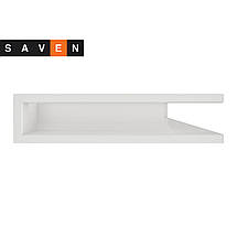 Вентиляційна решітка для каміна кутова права SAVEN Loft Angle 90х600х400 біла, фото 3
